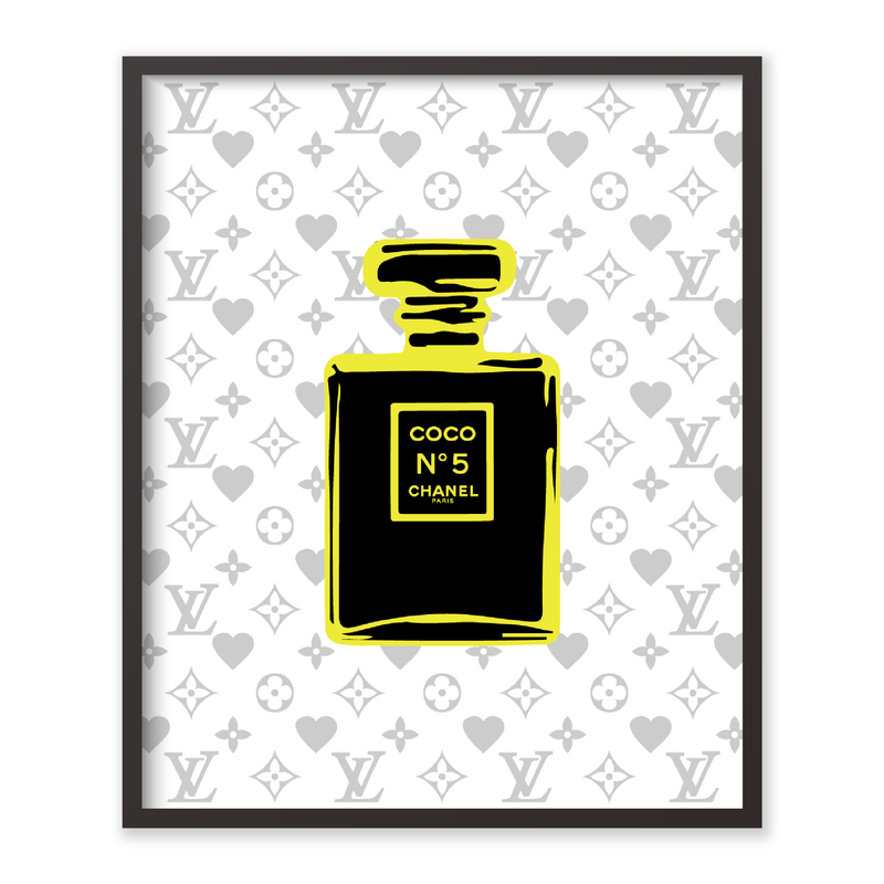 CHANEL No.5 Yellow ブランドオマージュアートポスター