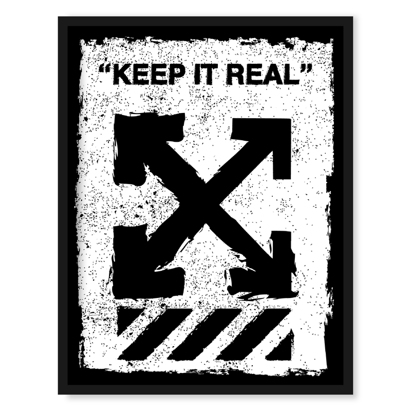 Keep It Real ブランドオマージュアートポスター