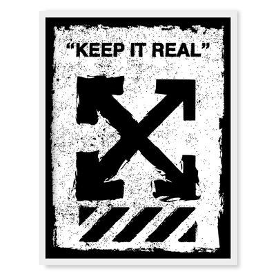 Keep It Real ブランドオマージュアートポスター