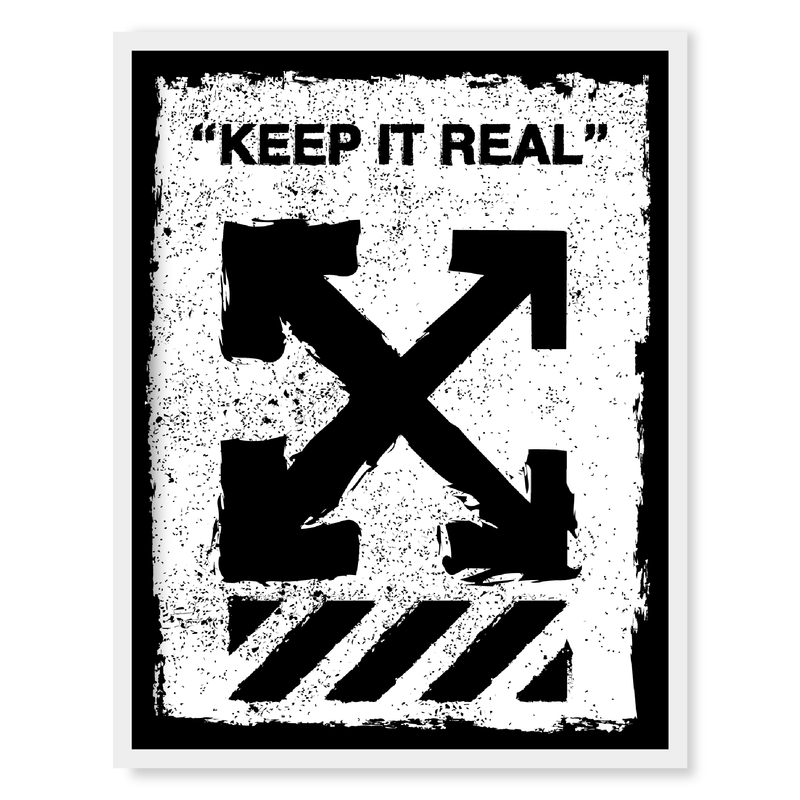 Keep It Real ブランドオマージュアートポスター